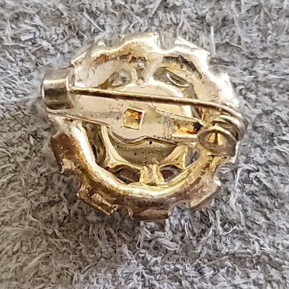 Silver Tone with Rhinestones Brooch / Pin * Jewelry, Fashion, Style, Pinback - Picture 3 of 3